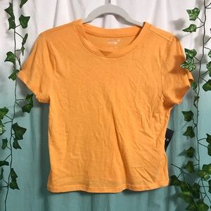 Yellow Cropped Tee - Forever 21 BRAND NEW